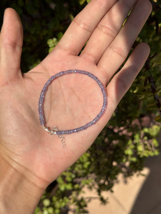 Pulsera de Tanzanita Facetada