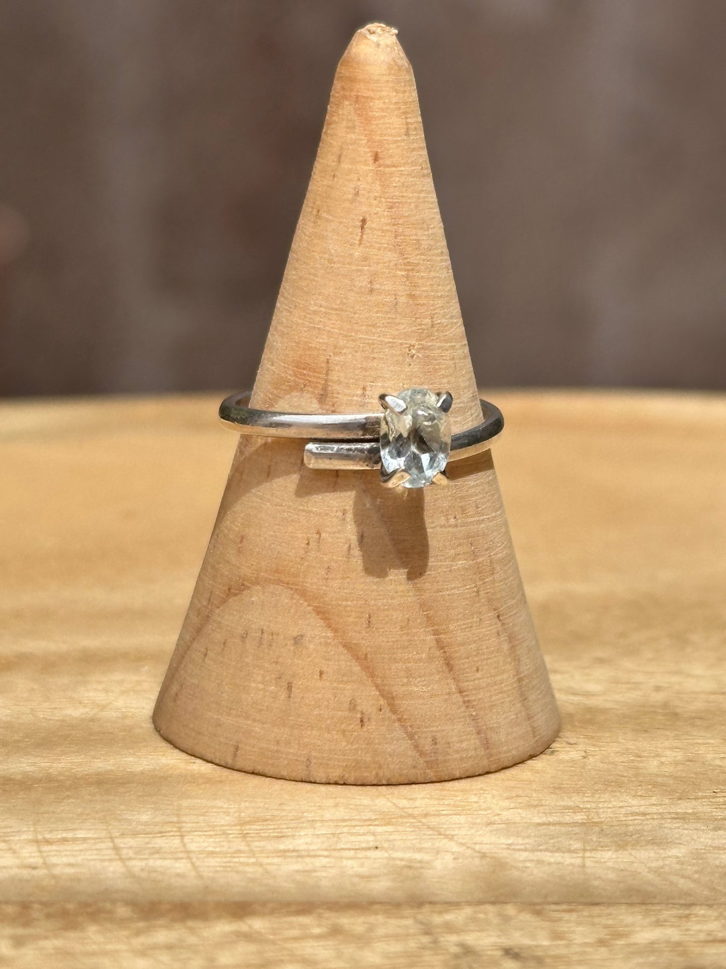 Anillo Ajustable de Topacio | Piedra de Claridad