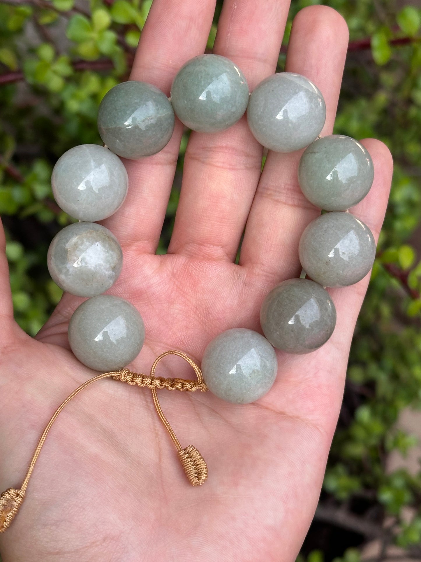 Pulsera Ajustable de Jade Jadeíta