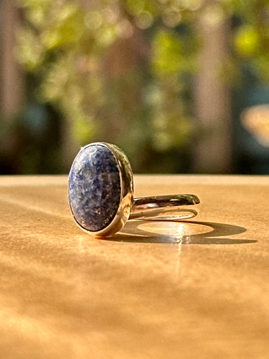 Anillo ajustable de Lapislázuli