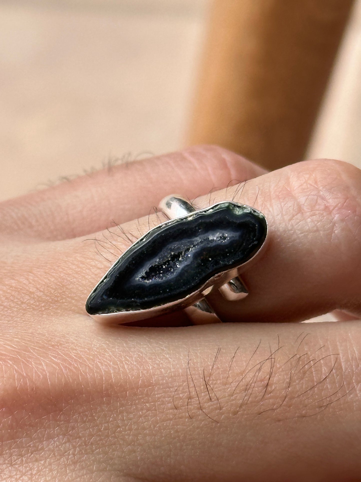 Anillo ajustable de geoda