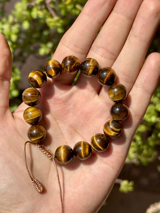 Pulsera ajustable de Ojo de Tigre