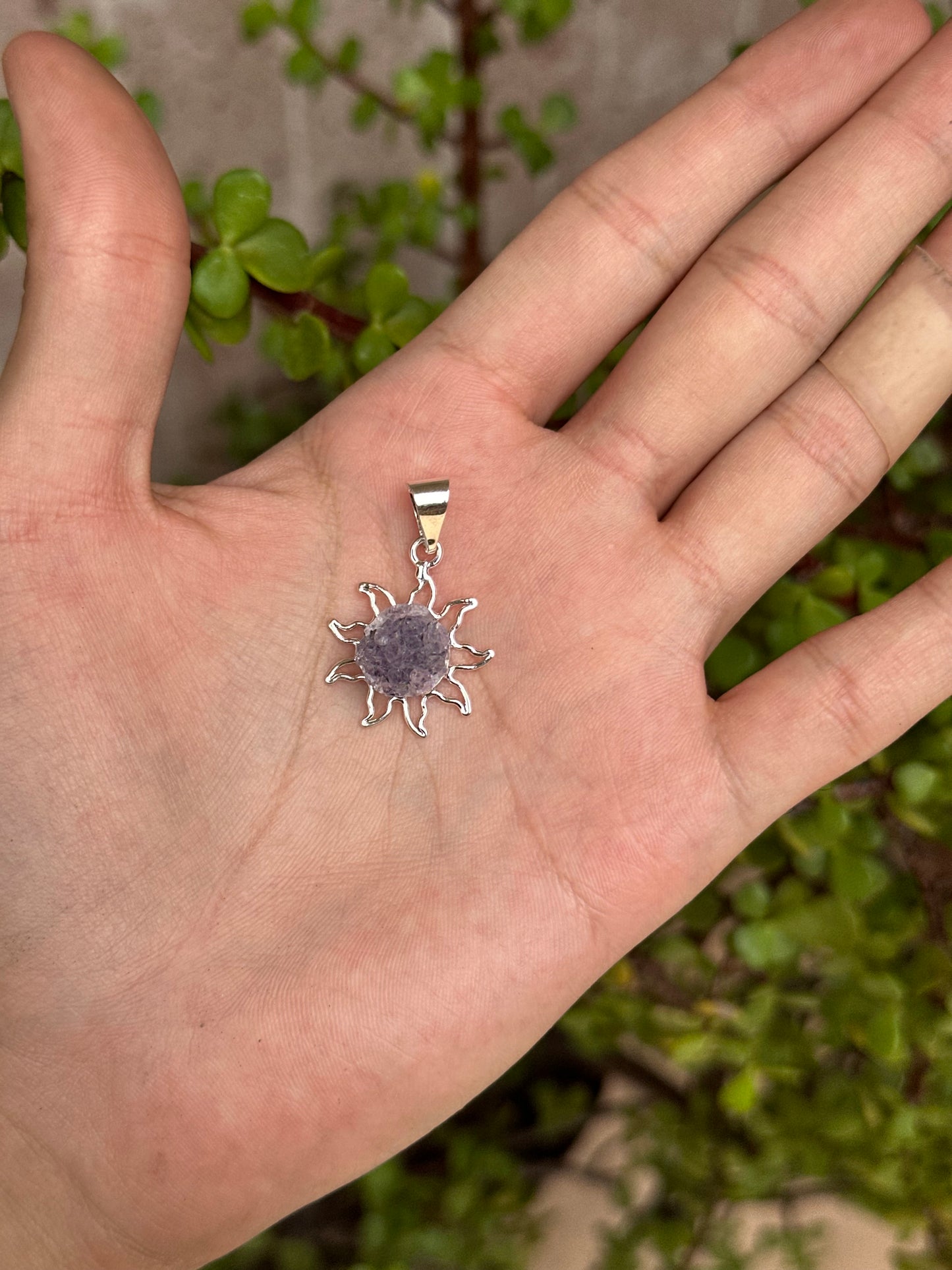Cadena con Dije Sol de amatista