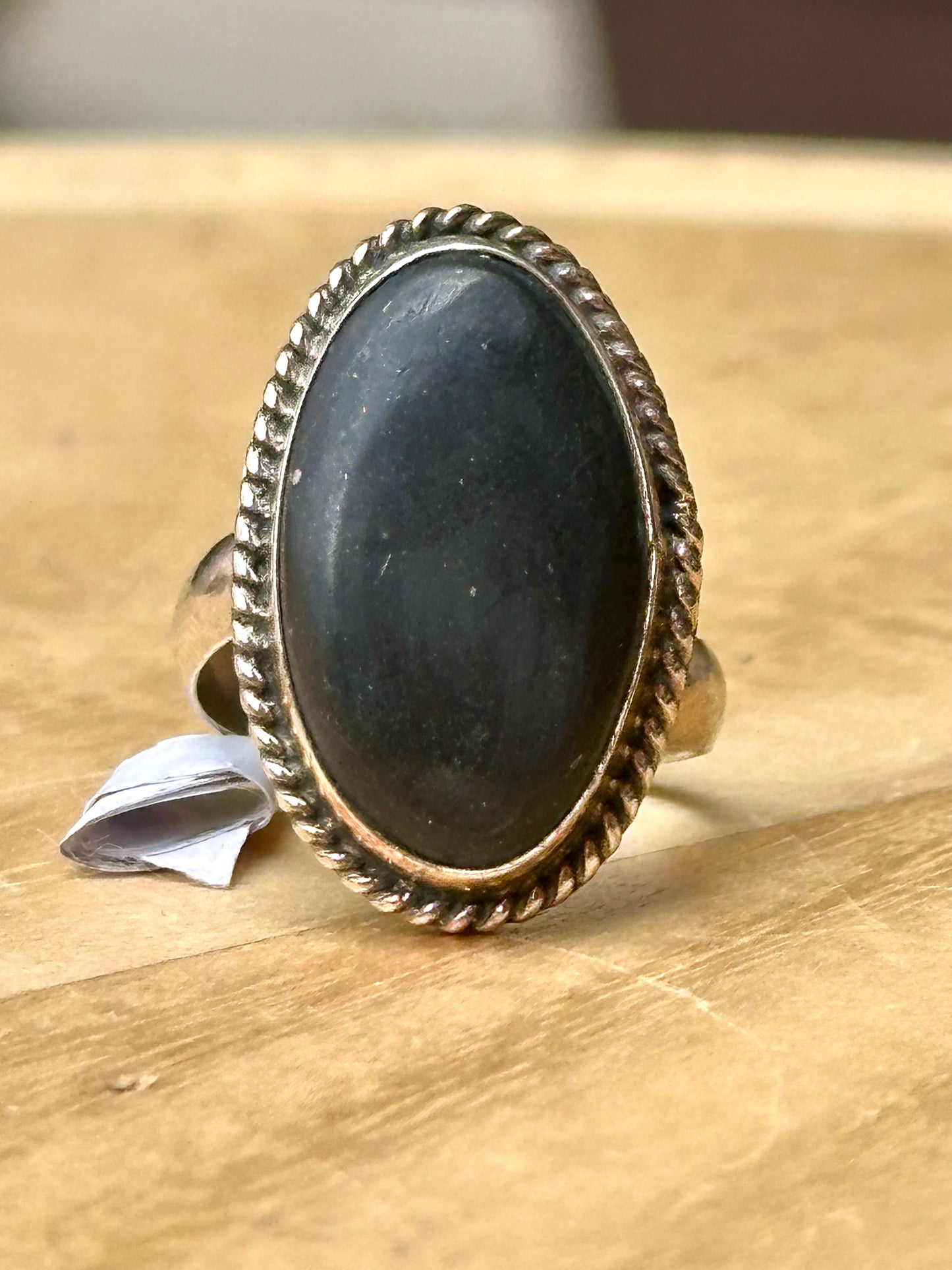 Anillo ajustable de shungita