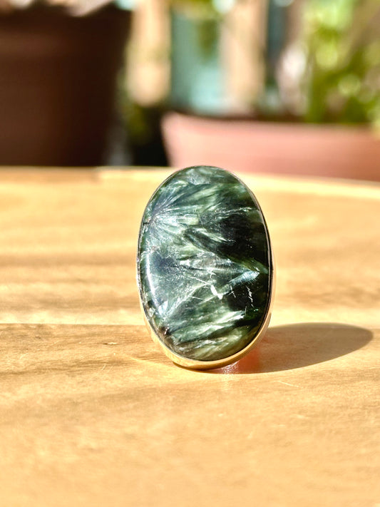 Anillo ajustable de Serafinita