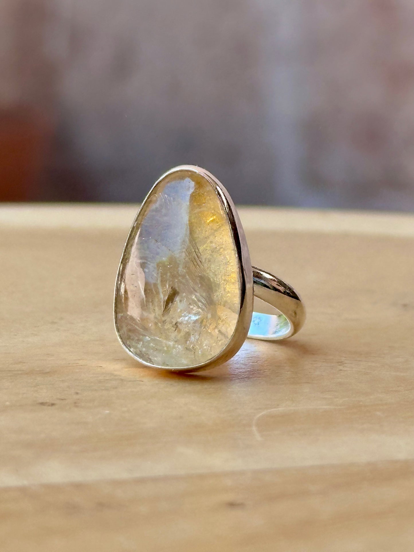Anillo ajustable de Citrino