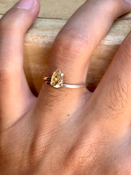 Anillo ajustable de citrino 2