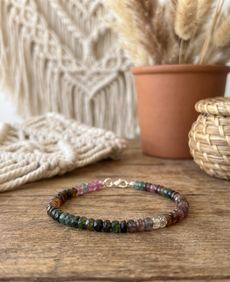Pulsera de Turmalina Sandía