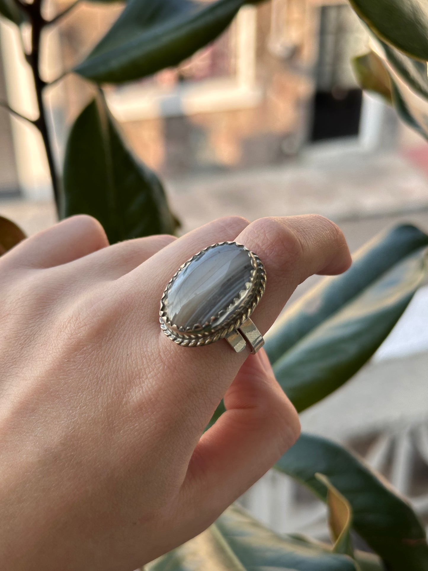Anillo ajustable de Ágata