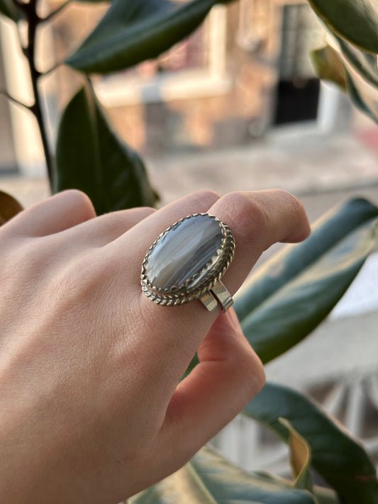 Anillo ajustable de Ágata