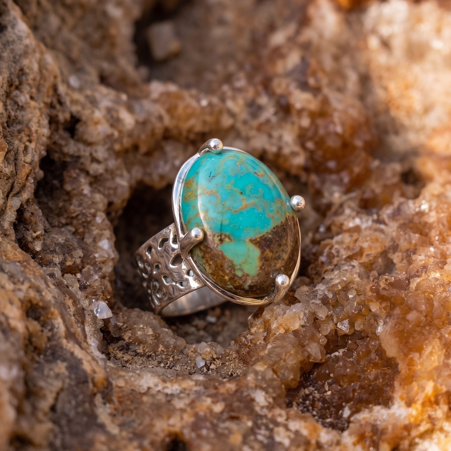 Anillo Ajustable de Turquesa