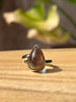 Anillo Ajustable de Cuarzo Jardín blanco