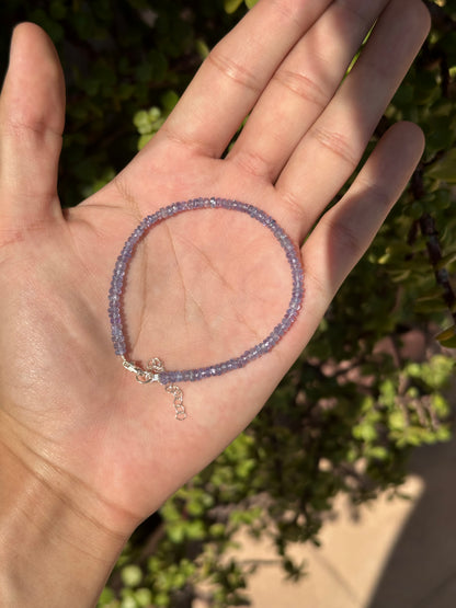 Pulsera de Tanzanita Facetada