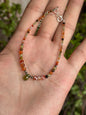 Pulsera de Peridoto Gota, Ágata Cornalina, Hematita, Cornalina, Pirita y Ojo de Tigre