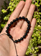 Pulsera Ajustable de Obsidiana Negra 8mm | Protección y Verdad