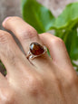 Anillo ajustable de ámbar
