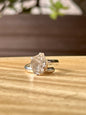 Anillo ajustable de Cuarzo Herkimer