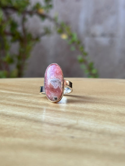 Anillo ajustable de Rodonita