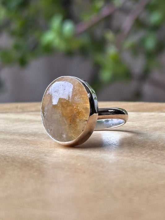 Anillo ajustable de Citrino