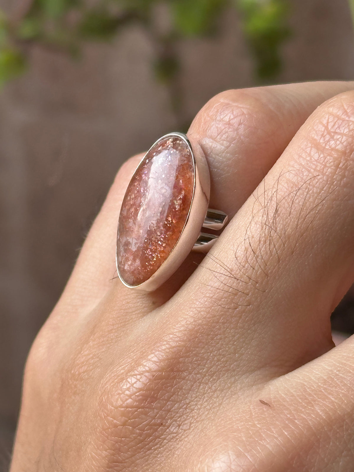 Anillo Ajustable de Piedra Sol
