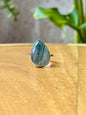 Anillo Ajustable de Ágata Musgosa Ovalado
