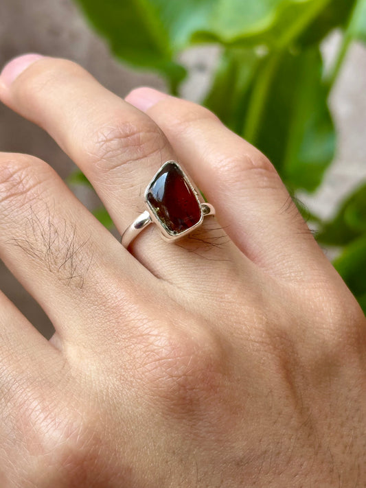 Anillo ajustable de ámbar