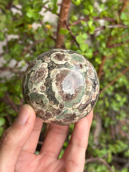 Esfera de Ágata Flor de Cerezo