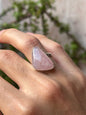 Anillo ajustable de Cuarzo rosa