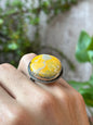Anillo Ajustable de Jaspe Bumblebee