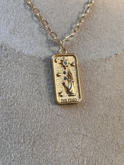 Collar Carta del Tarot El Sol | Acero Inoxidable