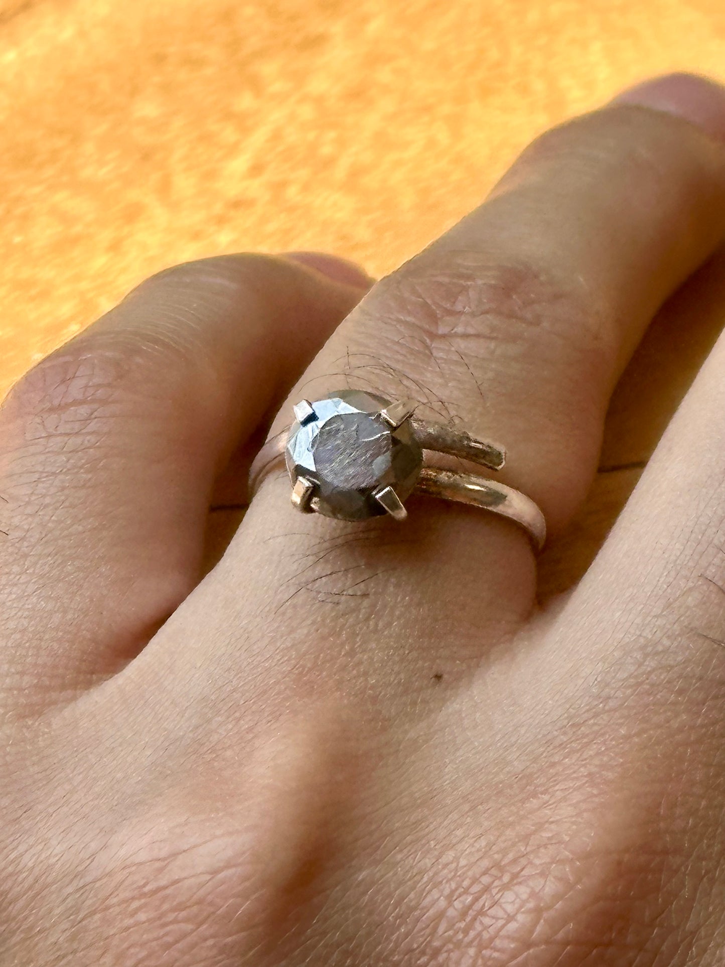 Anillo Ajustable de Tectita | Asteroide de Chile