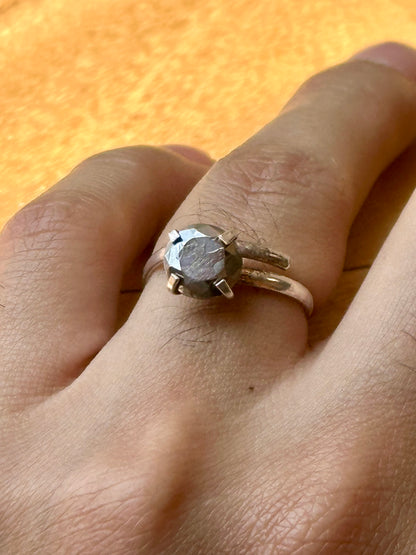 Anillo Ajustable de Tectita | Asteroide de Chile