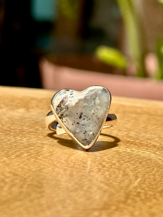 Anillo Ópalo Dendrítico