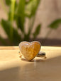 Anillo ajustable de Citrino corazón