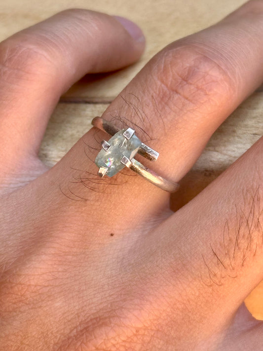 Anillo Ajustable de Aguamarina 2