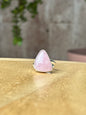 Anillo ajustable de Cuarzo rosa triángulo