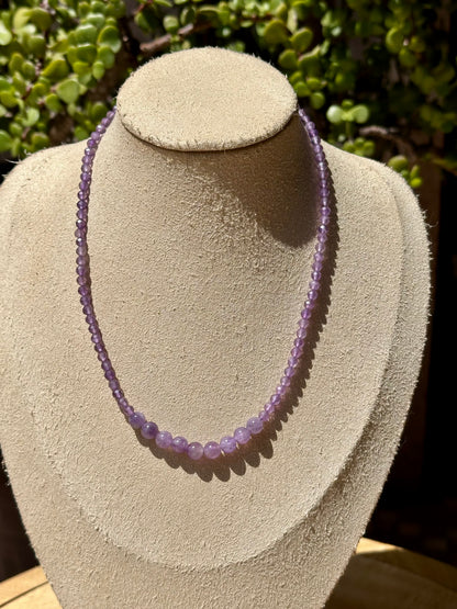 Collar Ajustable de Amatista | Sabiduría, Protección y Elevación Espiritual