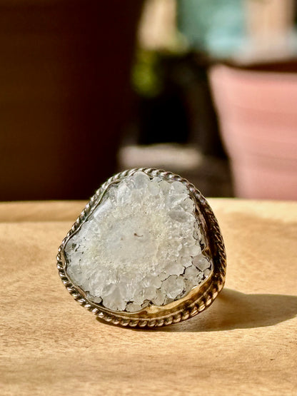 Anillo ajustable de estalachita