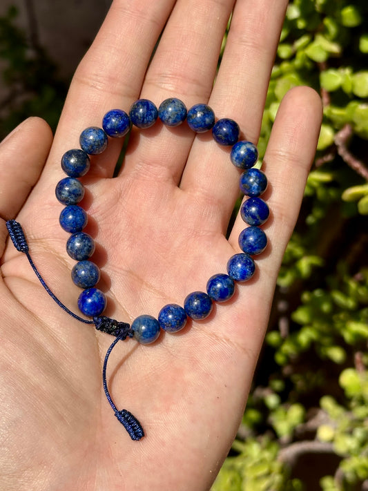 Pulsera ajustable de Lapislázuli calidad