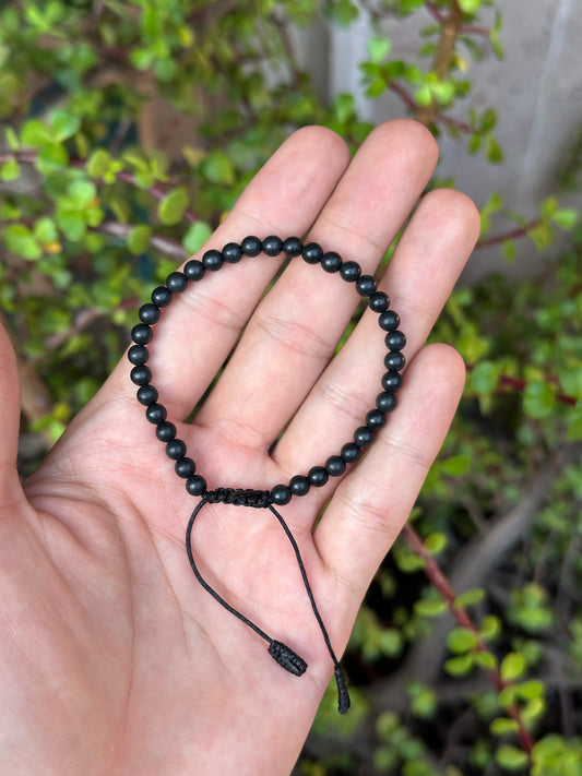 Pulsera de Shungita 4mm - Protección Electromagnética