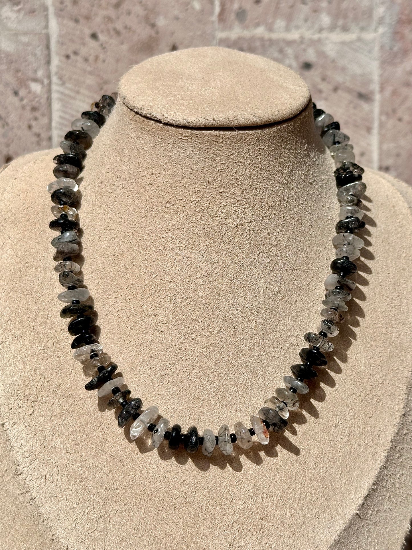 Collar Ajustable de Cuarzo Rutilado