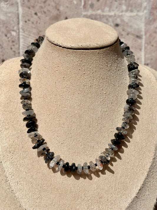 Collar Ajustable de Cuarzo Rutilado