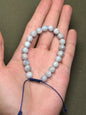 Pulsera Ajustable de Aguamarina Facetada 8mm