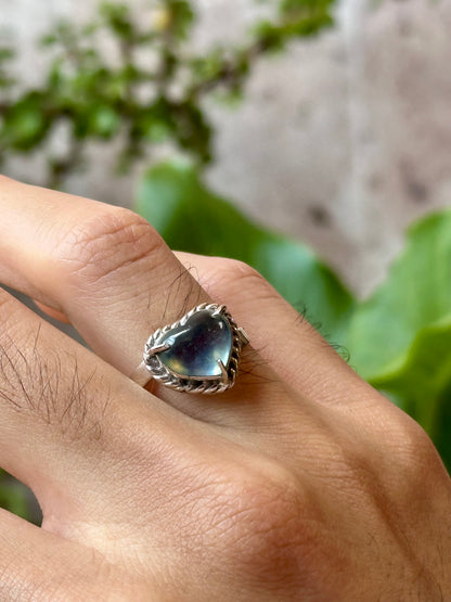 Anillo Ajustable de Aguamarina