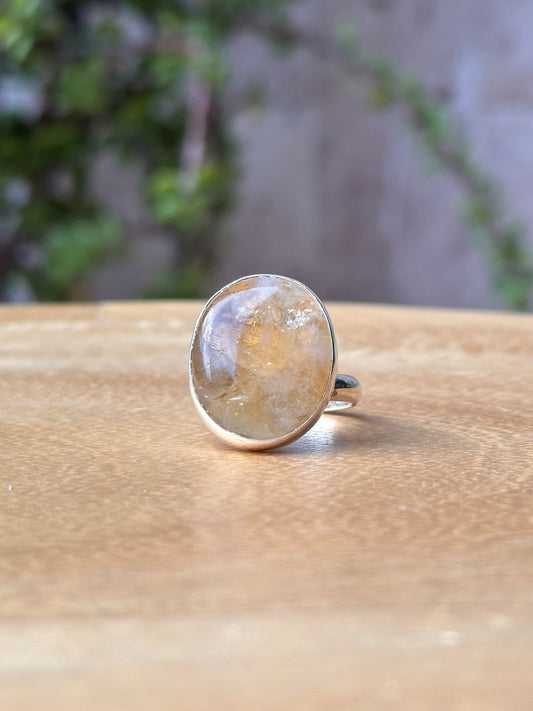 Anillo ajustable de Citrino