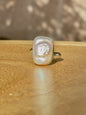 Anillo ajustable de perla de río