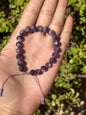 Pulsera Ajustable de Amatista Facetada