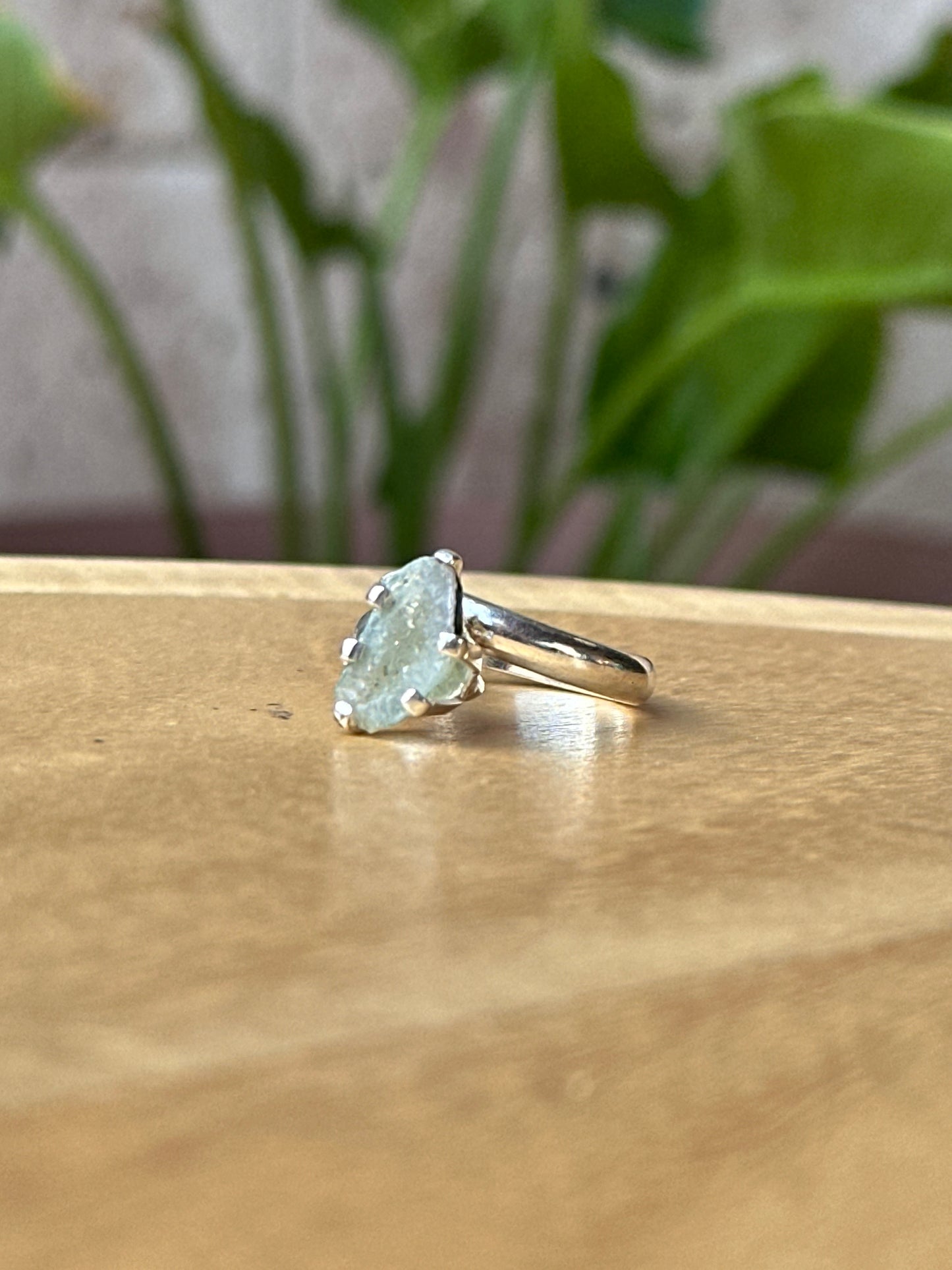 Anillo ajustable de geoda Ágata