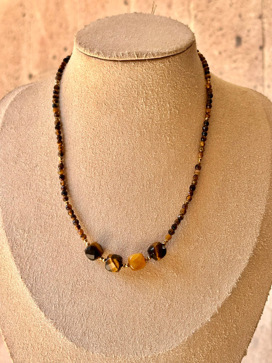 Collar Ajustable de Ojo de Tigre
