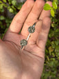 Brazalete de Pirita en Alpaca Platinada